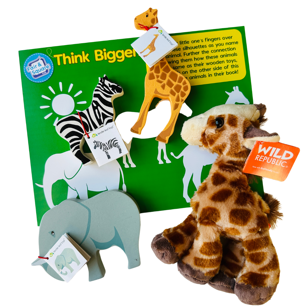 African Animal Baby Big Thinker Box